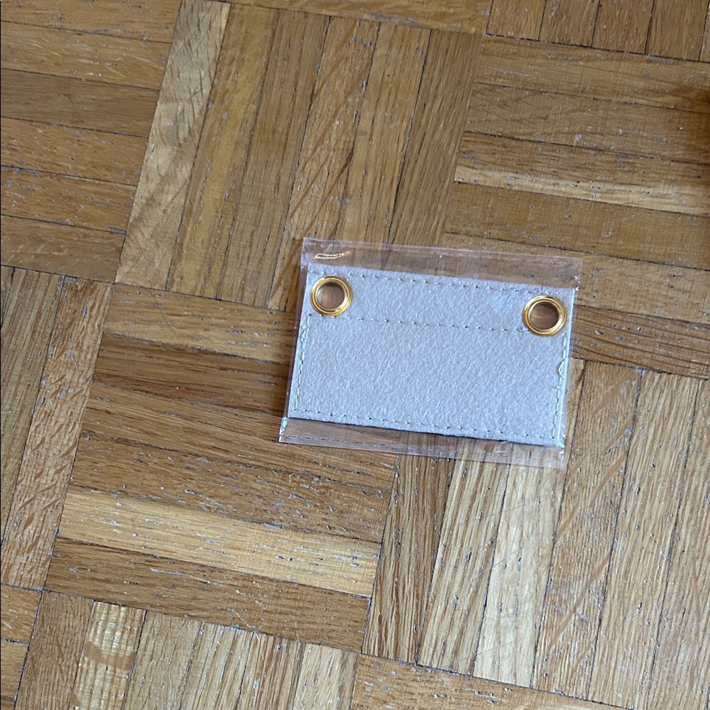 Tan Beige Small Wallet Felt Insert Organizer